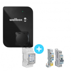 Pack Borne de recharge WALLBOX Copper SB - 7,4kW - Bluetooth - Wifi - RFID + Module gestion de charge + Protections électriques