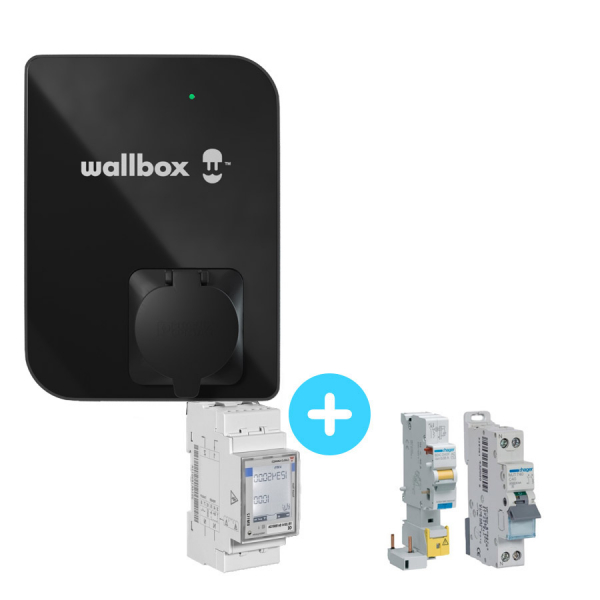 Pack Borne de recharge WALLBOX Copper SB - 7,4kW - Bluetooth - Wifi - RFID + Module gestion de charg