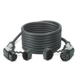 PHOENIX CONTACT Câble de recharge - Type2 - Type2 - 7m - 22kW (triphasé 32A) + Sac