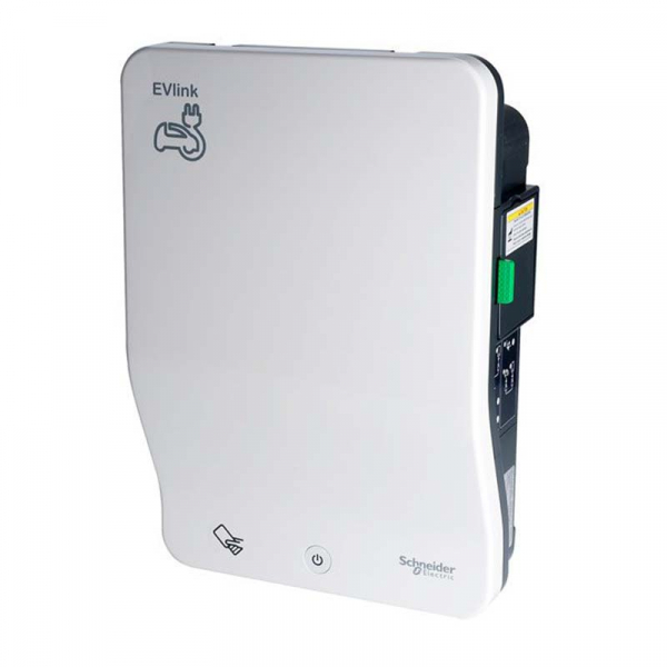 SCHNEIDER Borne de recharge EVlink Smart – T2S 22kW + TE 2,3kW - RFID - EVB1A22P4ERI - Bornes de recharge - Entreprise - Carplug