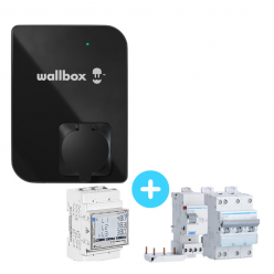 Pack Borne de recharge WALLBOX Copper SB - 22kW - Bluetooth - Wifi - RFID + Module gestion de charge + Protections électriques