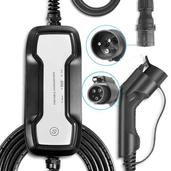 Borne chargeur mobile voiture électrique type 1 - BESEN BS-PC019T1 - 10A ou 16A