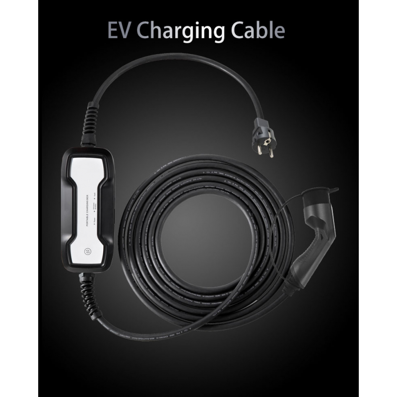 Câble de recharge sur prise domestique T2-E/F monophasé 10A