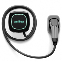 WALLBOX Borne de recharge Pulsar Plus - câble attaché 5m Type 2 - 1,4 à 7,4kW - monophasé - Bluetooth - Wifi