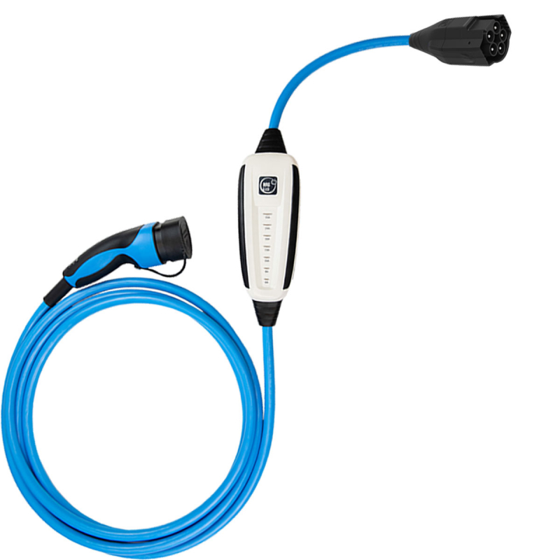 NRGKICK - Borne de recharge mobile connectée - Adaptateurs aux choix - Type  2 - 2,3 à 22kW - 5m / 7,5m / 10m - Bornes mobiles - Carplug