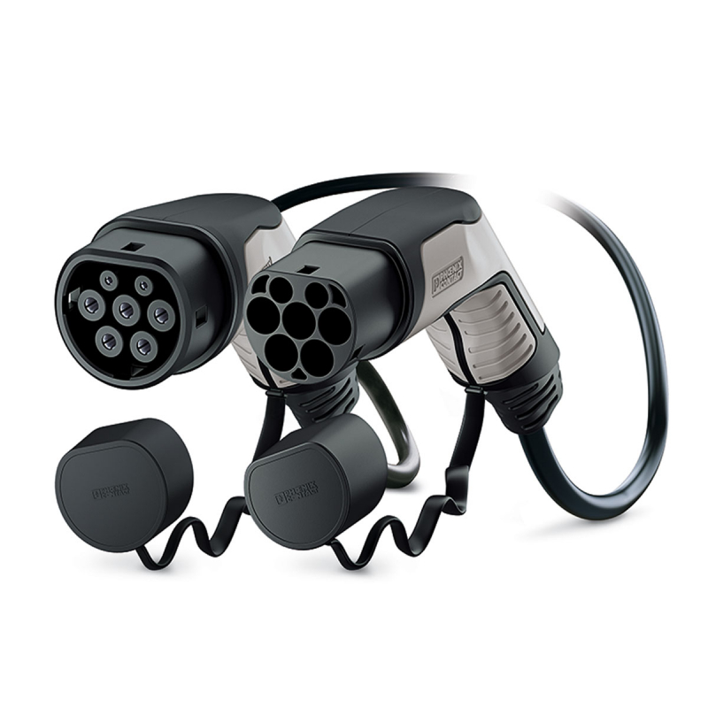 Carplug chargeur mobile Helectron S216 - 5m - 6 à 16A – Type 2 – 3,7kW –  Prise domestique - Câbles avec boîtier Type 2 - Carplug