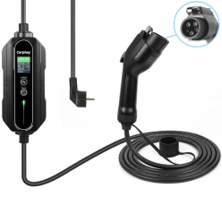 Carplug chargeur mobile Helectron S116 - 5m - 6 à 16A – Type 1 – 3,7kW - Prise domestique