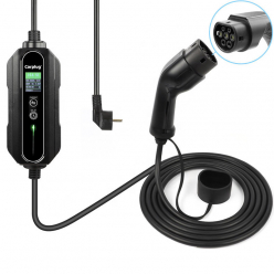 Carplug chargeur mobile Helectron S216 - 5m - 6 à 16A – Type 2 – 3,7kW – Prise domestique