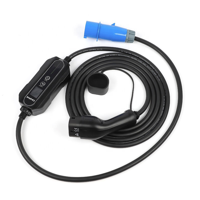 Carplug chargeur mobile Helectron C232 - 5m - 10 à 32A - 7,4kW – Type 2 –  Prise CEE 32A - Borne de recharge mobile - prise industrielle - Carplug
