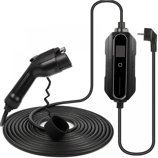 Carplug chargeur mobile Helectron S116 - 12m - 6 à 16A – Type 1 – 3,7kW – Prise domestique - Câbles avec boîtier Type 1 - Carplug