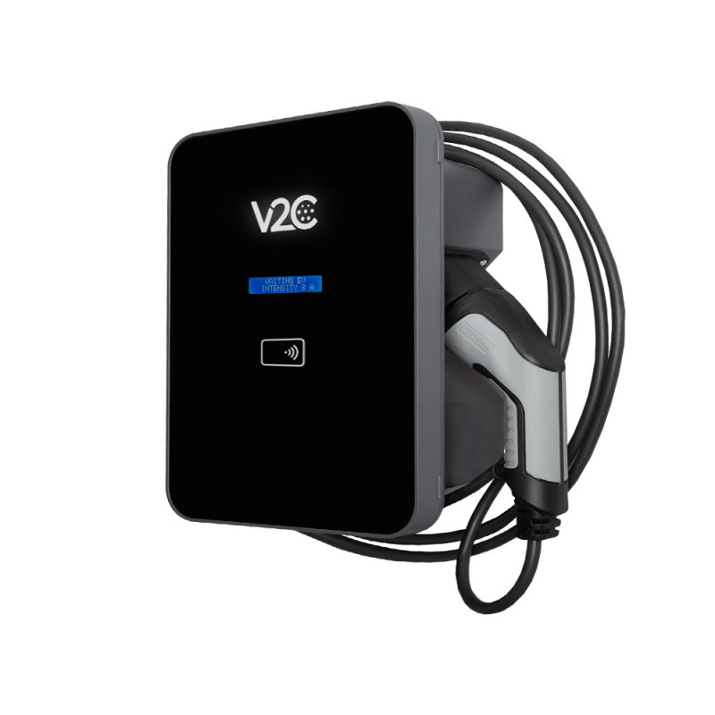 V2c Control Box V2C borne de recharge wallbox Trydan PRO 22 kW triphasé - câble T2S 5m ...
