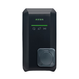 KEBA borne de recharge KeContact P40 Pro - Prise Type 2S  – 22 kW – Triphasé –  Wi-Fi & Ethernet – RFID – OCPP