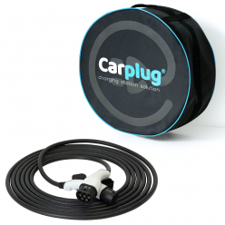 CARPLUG Câble de recharge - Type 2 - Type 2 - 10m - 22kW (3 phases 32A) - T2  T2 + Housse