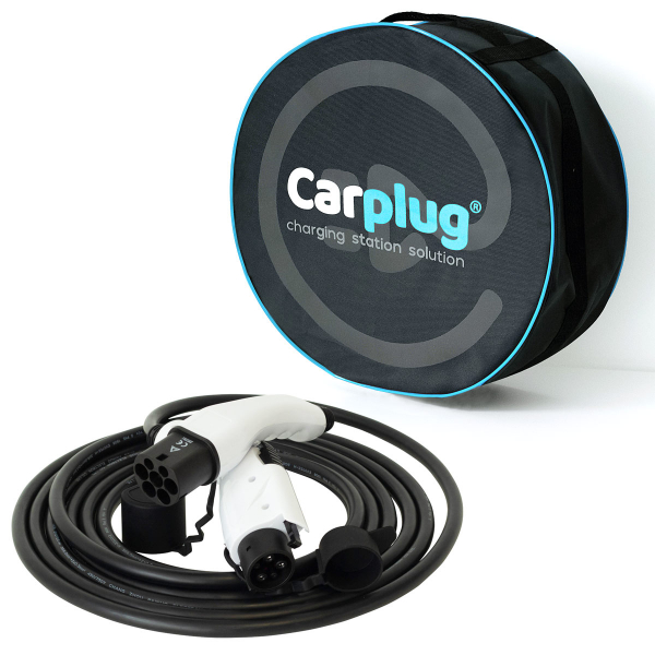 CARPLUG Câble de recharge - Type 2 - Type 1 - 7m - 7,4kW (1 phase 32A) - T2 T1 + Housse