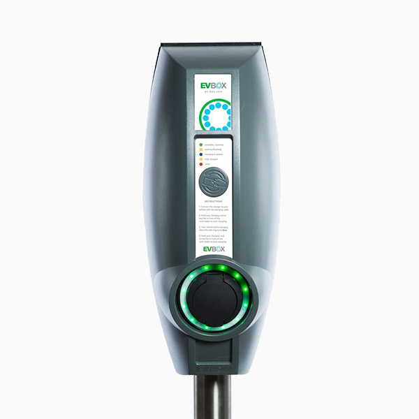 single or double EVBOX Business Line charging station